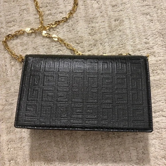 Givenchy 4G black coated canvas wallet on chain bag NEW - Picture 8 of 16